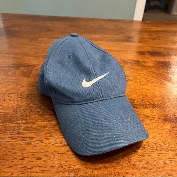 Nike blue white swoosh hat one size - Picture 1 of 6